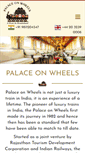 Mobile Screenshot of palacesonwheels.co.uk